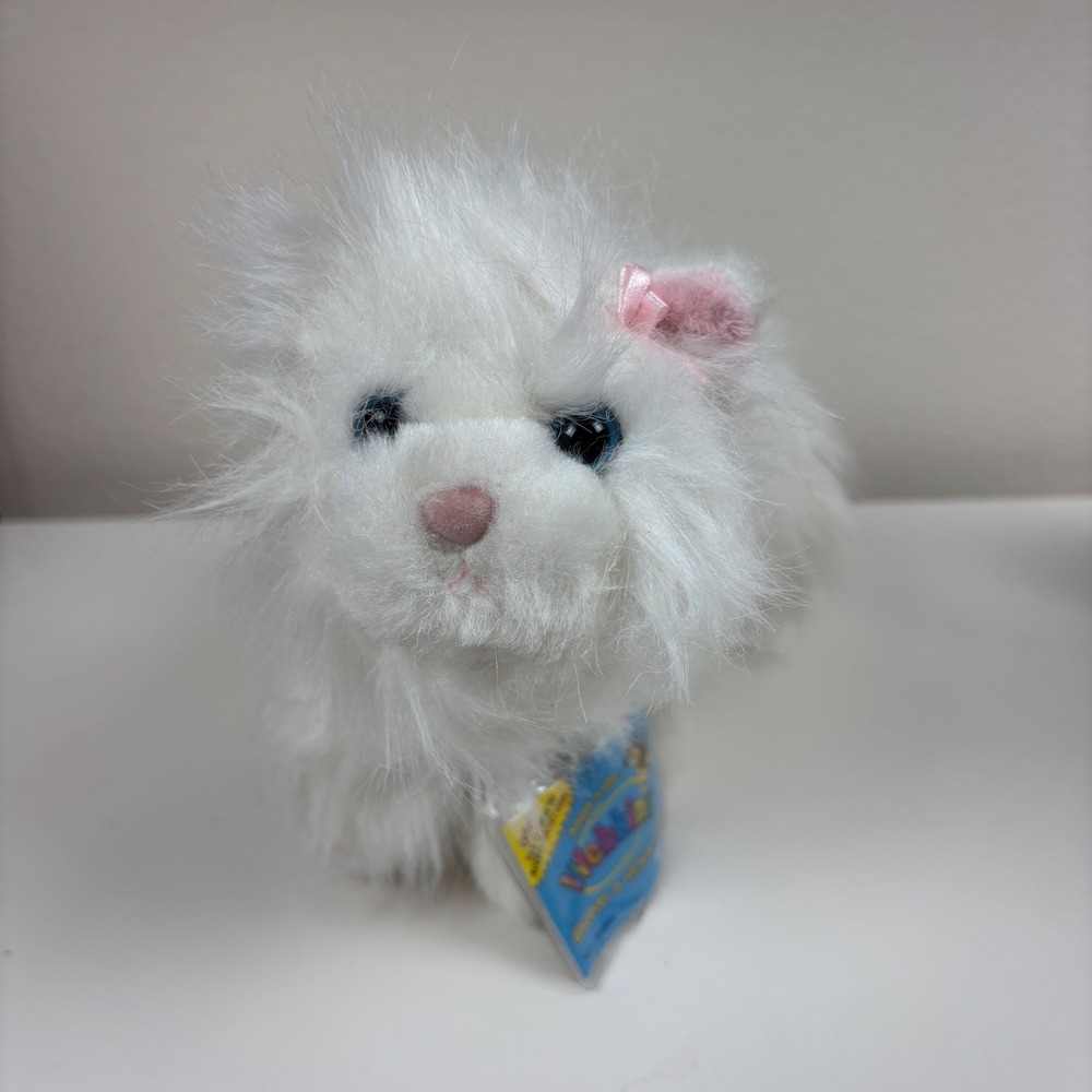 Webkinz Ganz White Persian Cat Plush Stuffed Animal with Unused Sealed Code Tag